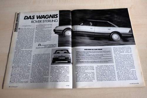 Mot 1987 rover 825i mit - 06/1987,