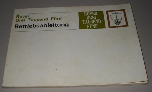 Betriebsanleitung rover 3500 - betriebsanleitung,