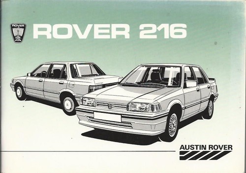Rover 216 betriebsanleitung - rover,